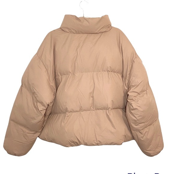 Fabletics Wander Cropped Puffer Jacket In Desert - Picture 6 of 8